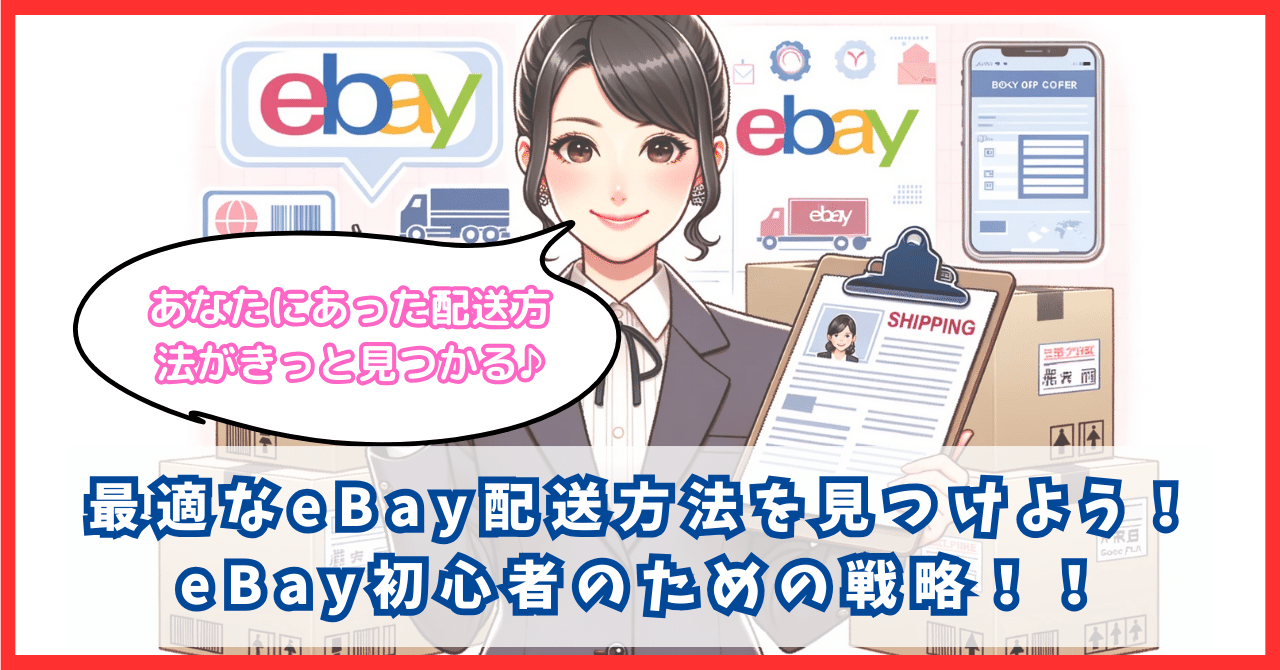 最適なeBay配送方法を見つけよう！eBay初心者のための戦略！！