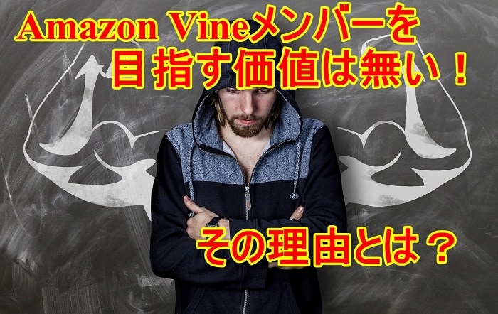 Amazon Vineメンバーを目指す価値はない！その理由とは？